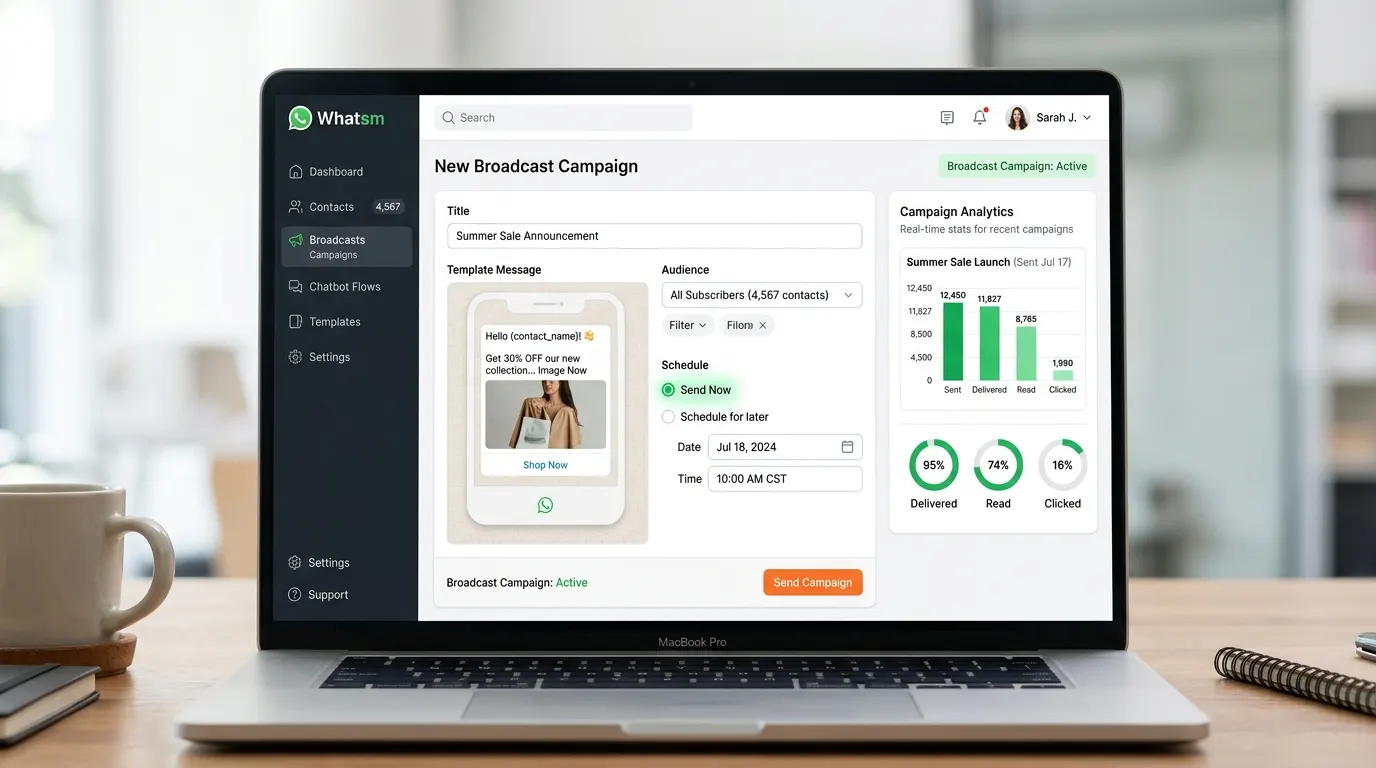 Whatsm dashboard preview